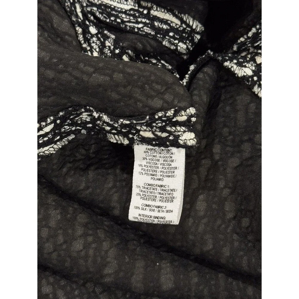 10 Crosby Derek Lam Womens Dress Gray Asymmetric Boucle Silk Mini A Line Size 6 - Picture 11 of 12